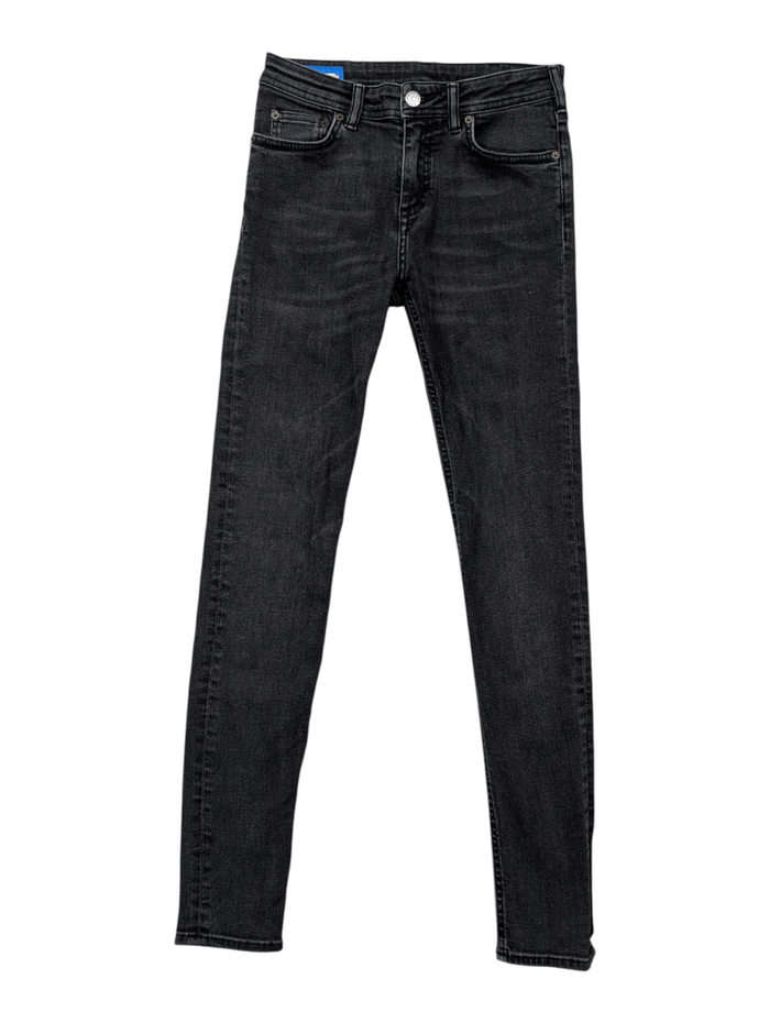 Charcoal Black Fitted Jeans