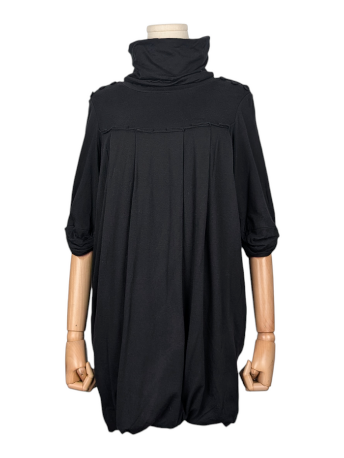 Black Turtleneck Top