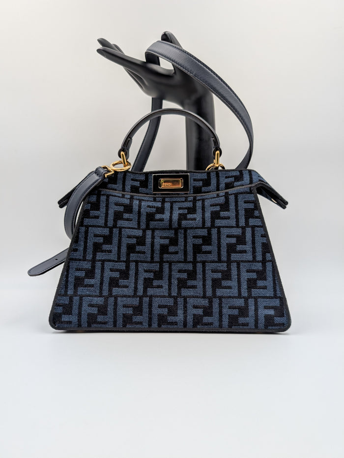 Dark Blue Monogram Peekaboo Iseeu