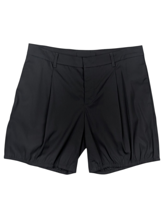 Black Shorts With Elastic Ends