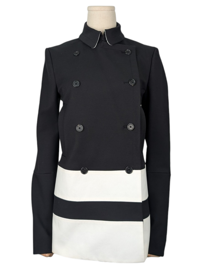 Joseph Black And White Double Breasted Jacket