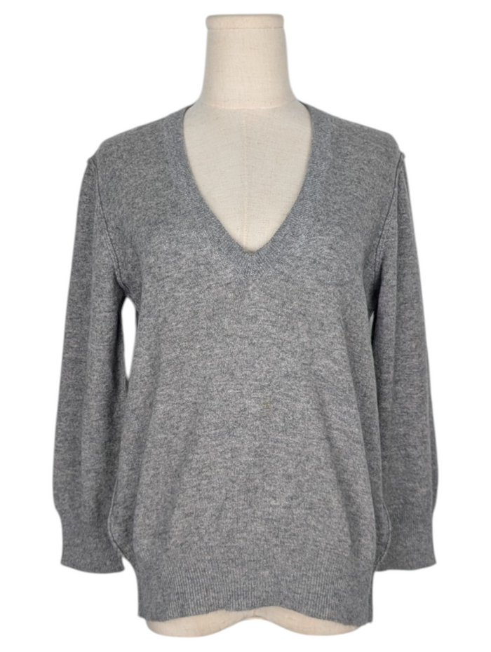 Grey V-Neck Sweater