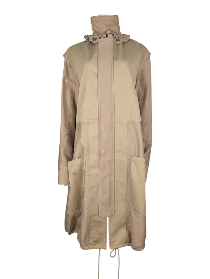 Celine By Phoebe Philo Khaki Cotton Oversized Coat
