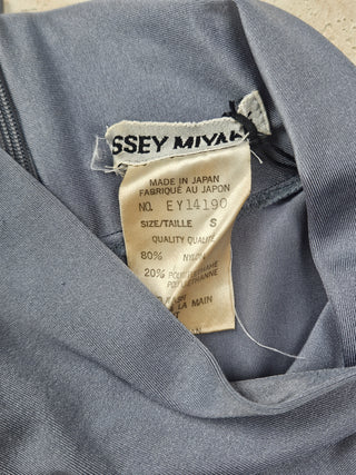 Greyish Blue Crew Neck Top
