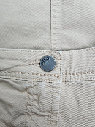 Khaki Cotton Twill Skirt