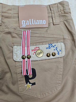 Khaki Cotton Twill Skirt