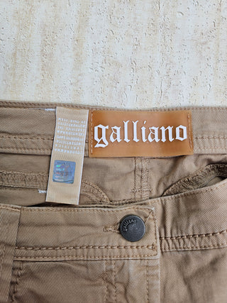 Khaki Cotton Twill Skirt