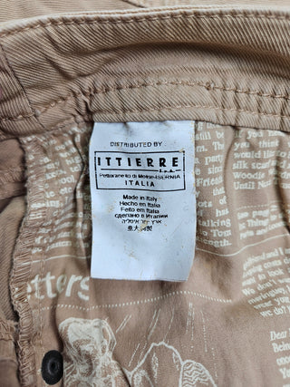 Khaki Cotton Twill Skirt
