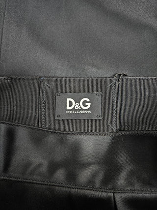 Black Satin Pencil Skirt