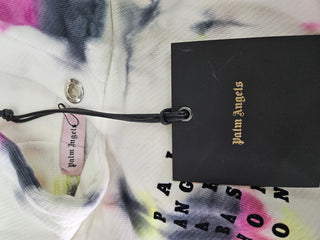 Beige "ART BASEL HONG KONG" Tie-dye in Purple and Navy Hoodie