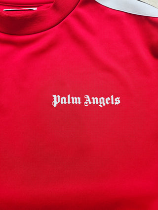 Red Track Taping Long Sleeve Pullover