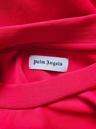 Red Track Taping Long Sleeve Pullover