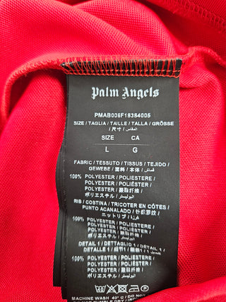 Red Track Taping Long Sleeve Pullover