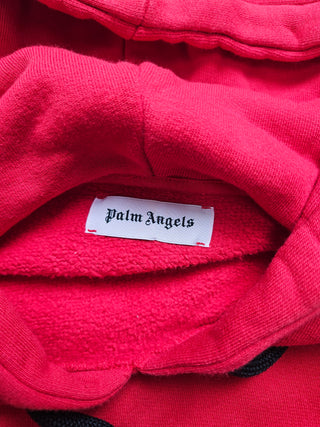 Red Classic Hoodie with Yellow Logo on Front and Back