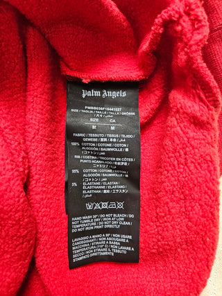 Red Classic Hoodie with Yellow Logo on Front and Back
