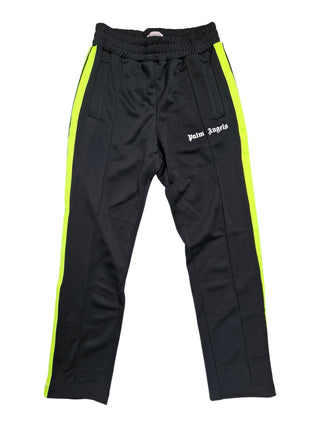 Black and Neon Tapping Pants with Zipper Ends