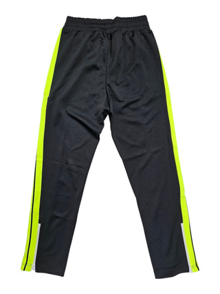 Black and Neon Tapping Pants with Zipper Ends