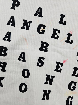 Beige "ART BASEL HONG KONG" Tie-dye in Pink and Yellow Hoodie