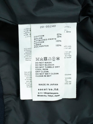 Black Cotton Zip Up Mid Length Hoodie