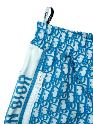 Blue And White Oblique Short Skirt