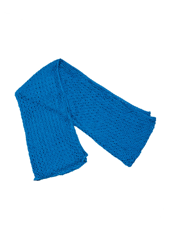 Turquoise Crocheted Scarf