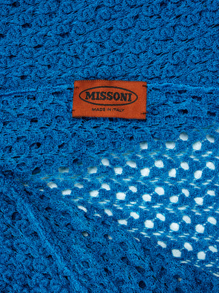 Turquoise Crocheted Scarf