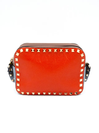 Dusty Brown and Grey Rockstud Camera Bag