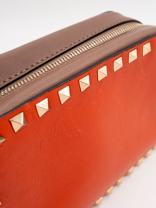 Dusty Brown and Grey Rockstud Camera Bag