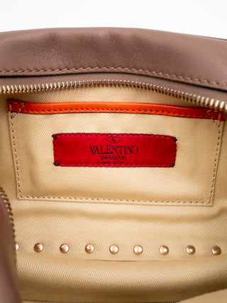 Dusty Brown and Grey Rockstud Camera Bag