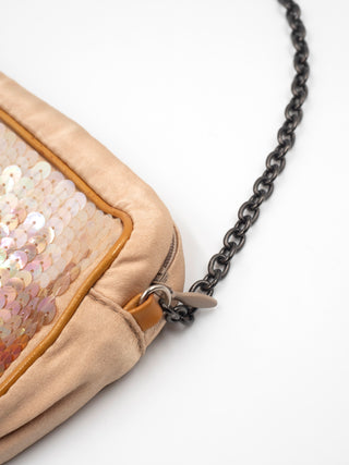 Vintage Gold Sequined Handbag
