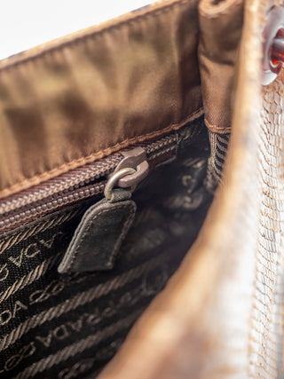 Rare Python Leather Shoulder Bag