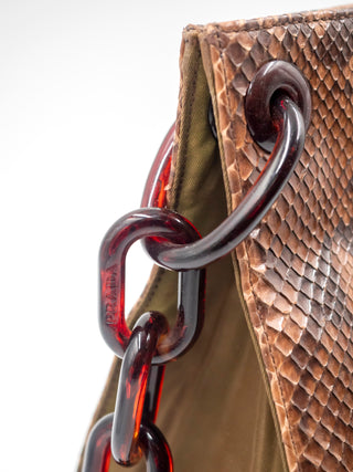 Rare Python Leather Shoulder Bag