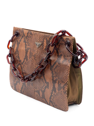 Rare Python Leather Shoulder Bag