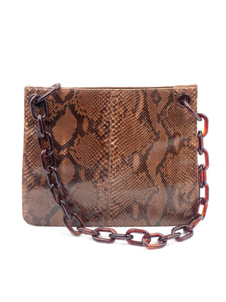 Rare Python Leather Shoulder Bag