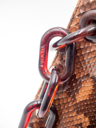Rare Python Leather Shoulder Bag