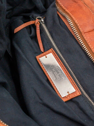 Brown Leather Weekender Bag