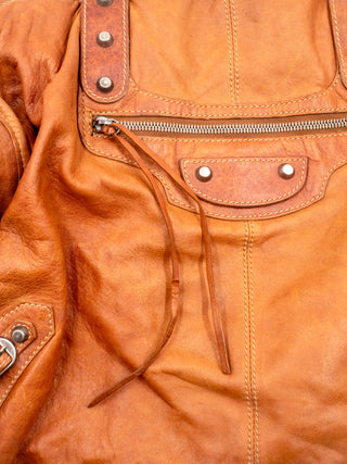 Brown Leather Weekender Bag