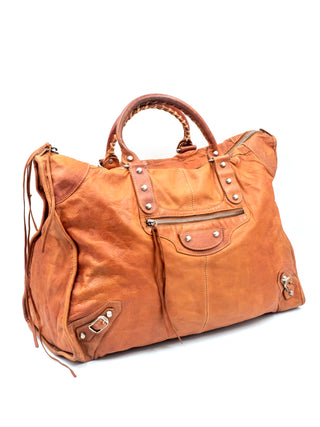 Brown Leather Weekender Bag