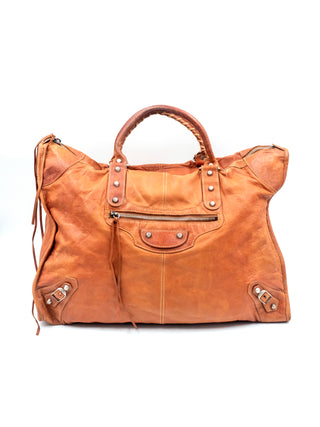 Brown Leather Weekender Bag