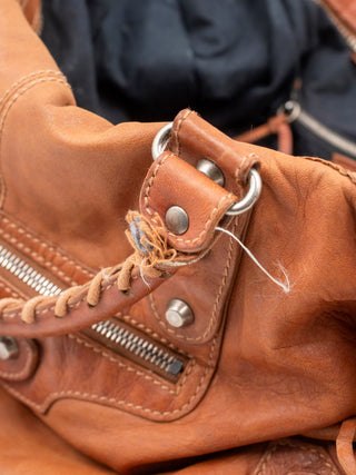 Brown Leather Weekender Bag