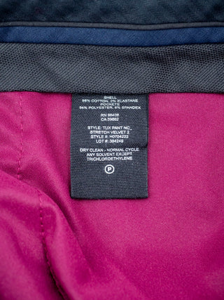 Fuchsia Velvet Slim Fit Pant Suit