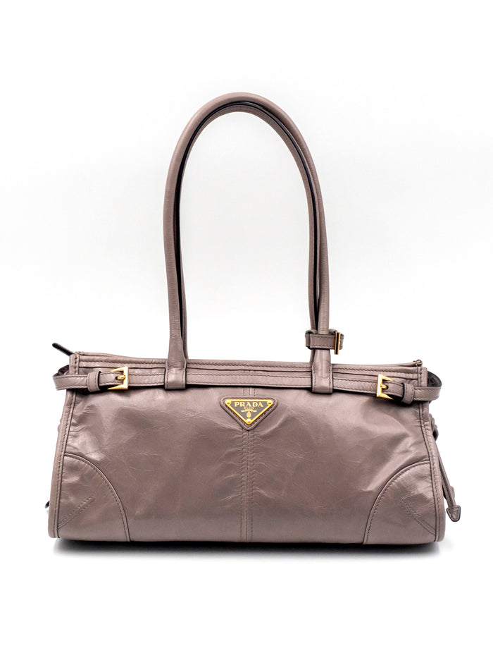 Leather Medium Bonnie Shoulder Bag