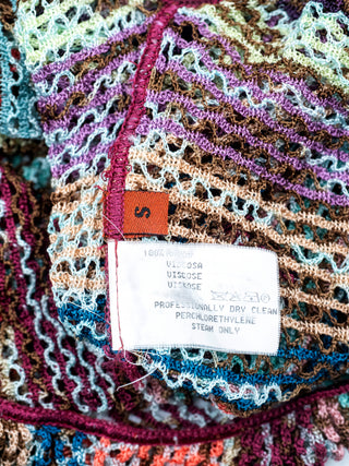Multicolor Open Cardigan