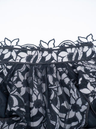 Black Broderie Anglaise Floral Cotton Jacket