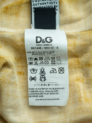Mustard Yellow Silk Cardigan with 2 Front Pockets