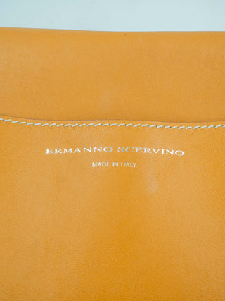 Woven Tote Bag with Leather Handle and a Logo Embossed Luggage Tag