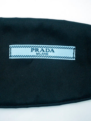 Black Nylon Headband with Logo Plate
