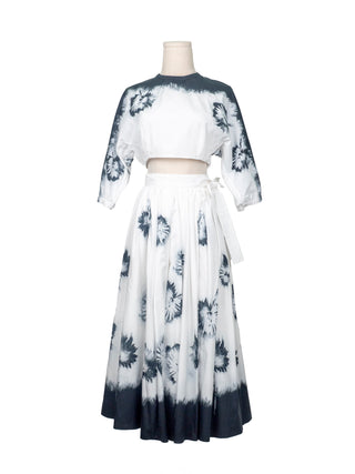 Floral Print Flared Skirt