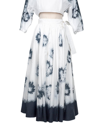 Floral Print Flared Skirt
