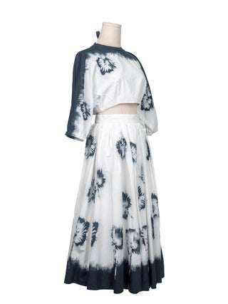 Floral Print Flared Skirt